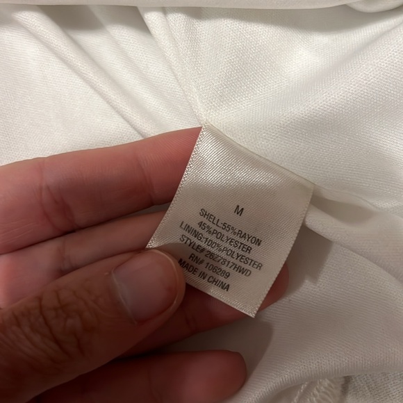 Blue Rain Tiered Square Neck Embroidered Midi Dress Size Medium - Picture 6 of 6